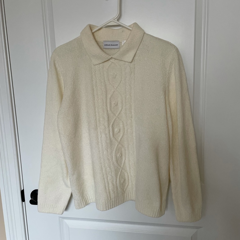 White Alfred Dunner Sweater